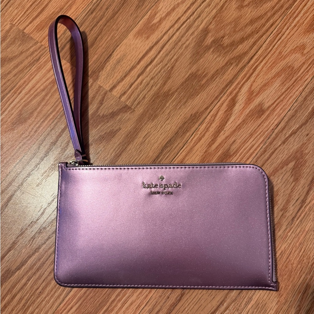 NWT Kate Spade purple monochromatic wristlet